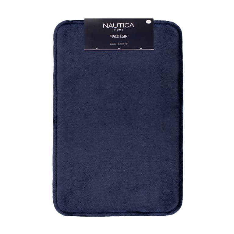 Alfombra de Bano Home flannel 50x80cm absorbente azul marino