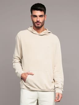 Poleron con Detalles Acanalados Beige Beige S