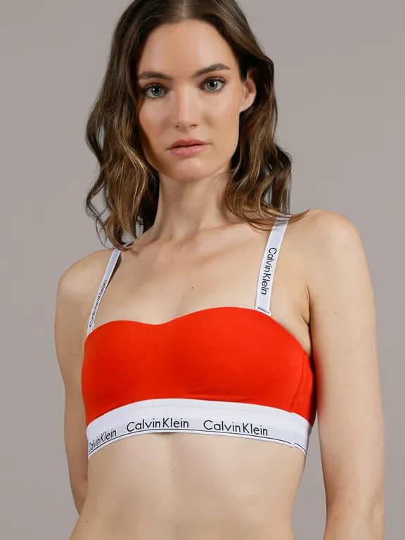 Bralette Strapless Modern Cotton Rojo Rojo S