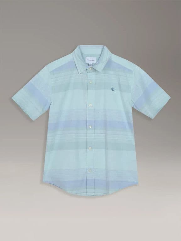 Camisa Nino Elemental Stripe Celeste Celeste S