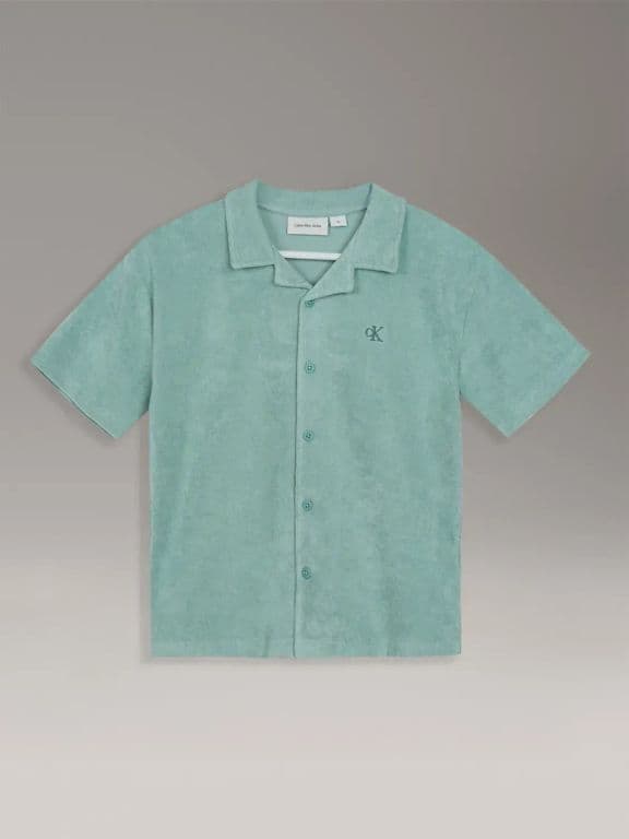 Camisa Nino Relaxed Towelling Verde Verde 6