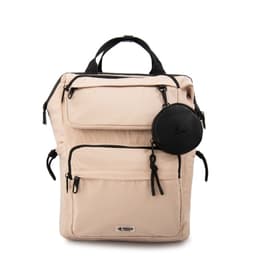 Mochila con colgante pilar grande beige Beige TALLA UNICA