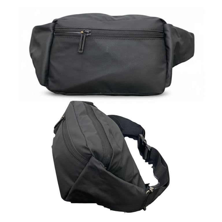Banano Impermeable Alta Calidad Bolso De Hombro Casual Moda Bolso Cruzado Negro TALLA UNICA