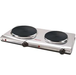 Cocina Electrica 2.250W 2 Platos Inox MGF8022