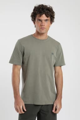 Polera Palmeras Hombre - Algodon Organico Verde XS