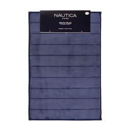 Alfombra de bano Home 50x80cm coralina ultra suave azul