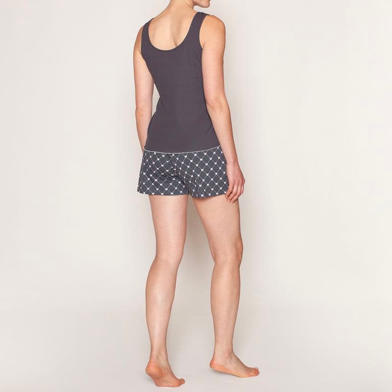 Pijama Mujer 2 Pzas Musculosa Gris S