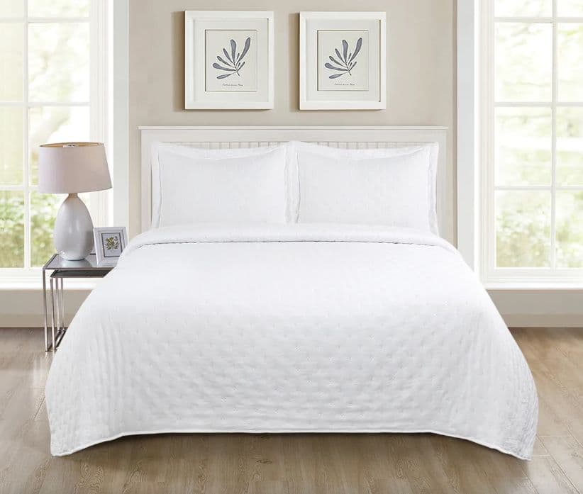 Quilt Roma Single (apto 1 Pl Y 1.5 Pl) Blanco