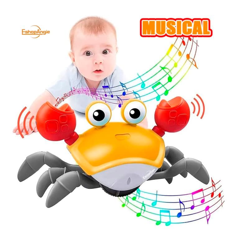 Juguete De Cangrejo Bebe Con Musica Juguete A Pilas