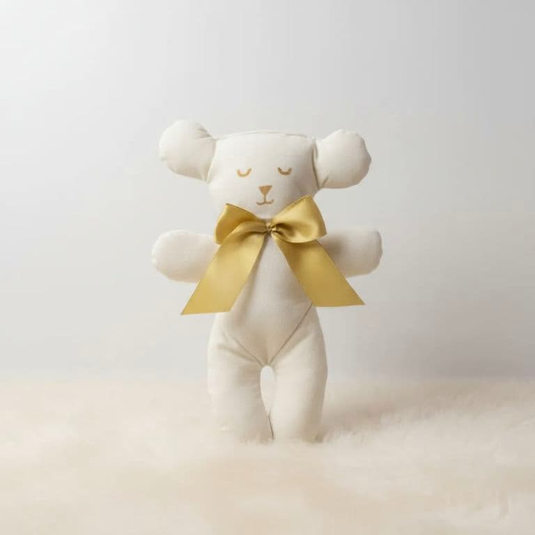 Mi primer osito de peluche en 100% algodon con relleno antialergico 22 cm Artesanal