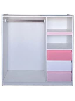 Mini Closet Montessori - Linea Minimal Rosado-Blanco-Rosa Pastel
