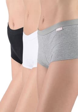 Pack 3 x calzon pantaleta algodon P314011-BLA Blanco S