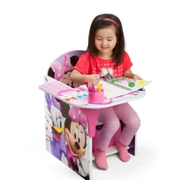 Escritorio infantil con almacenamiento Minnie Mouse Rosado claro