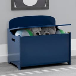 Baul infantil de juguetes liso Azul