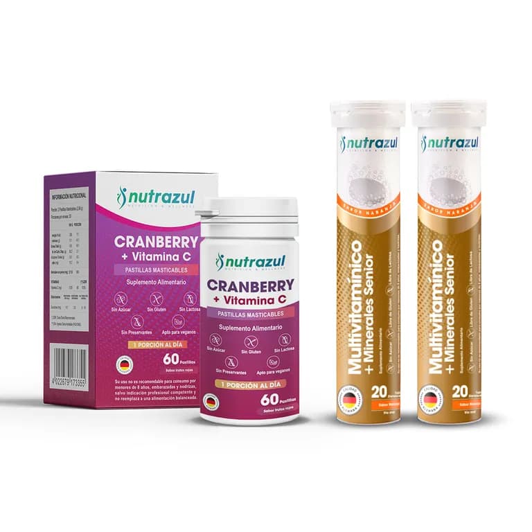 Cranberry Vit C + Multivitaminico Senior -3u