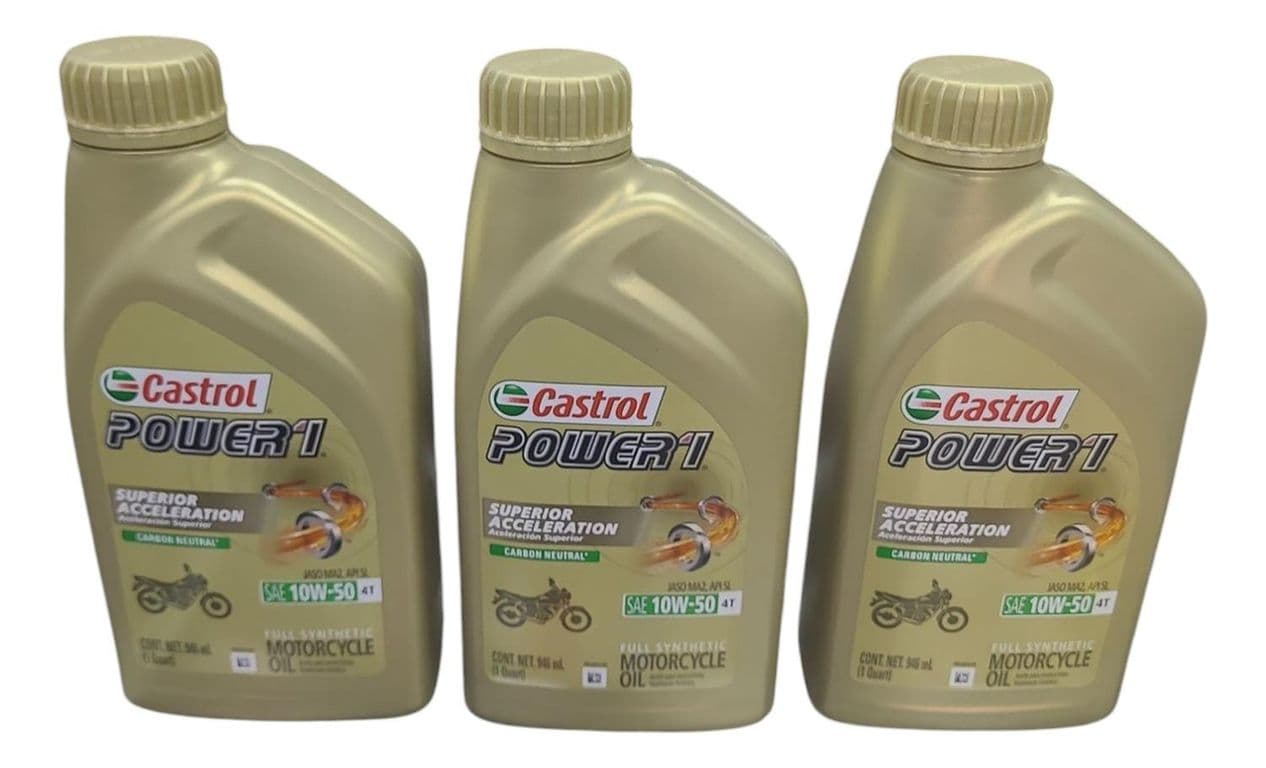 Aceite De Moto Full Sintetico 10w 50 Pack (3l)