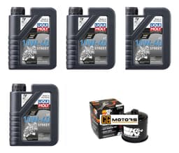 Kit Mantencion Moto Kawasaki Vulcan 900 / 4l + Filtro K&n