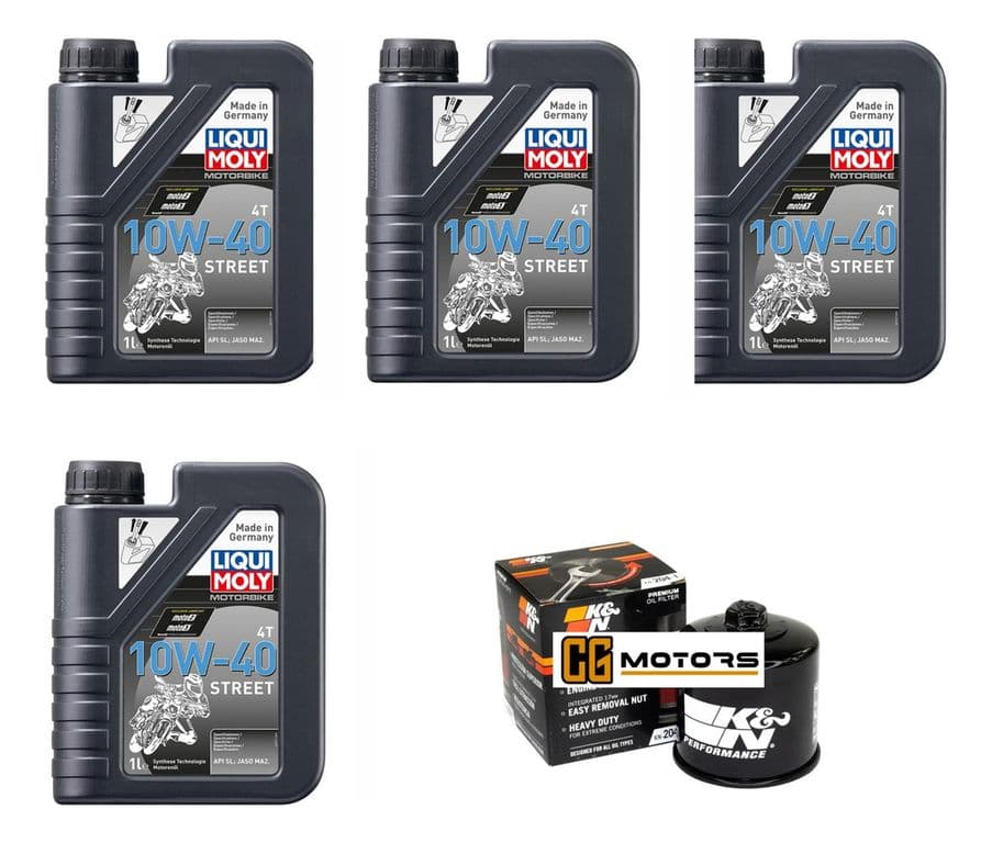 Kit Mantencion Moto Kawasaki Vulcan 900 / 4l + Filtro K&n