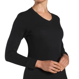Camiseta Termica Micropanal Cuello V Negro S