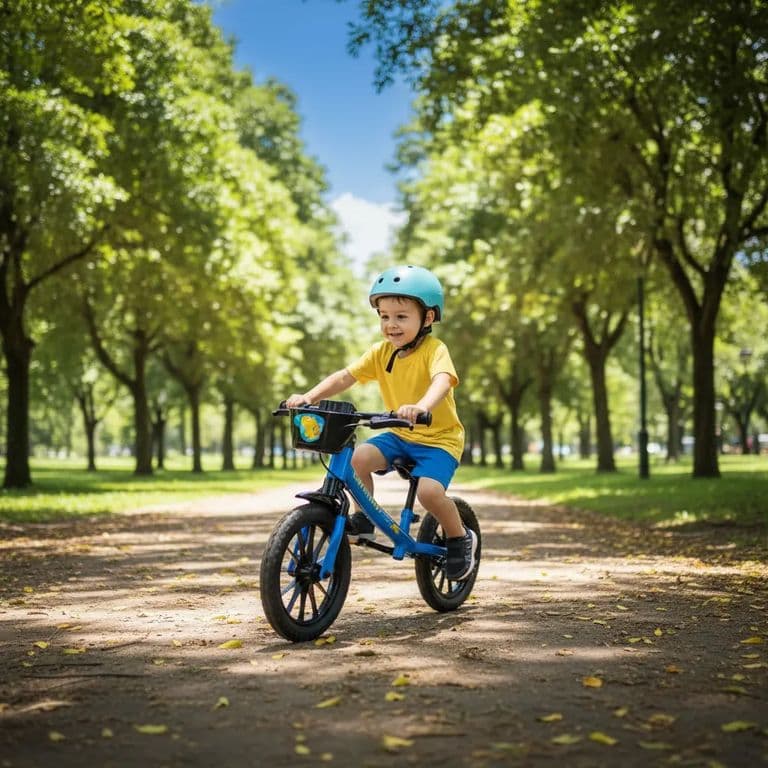 Bicicleta de Balance con Frenos Azul Nathor