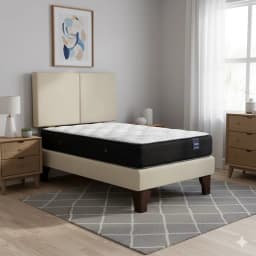 Cama Europea 1.5 Plaza 190 Respaldo Everest