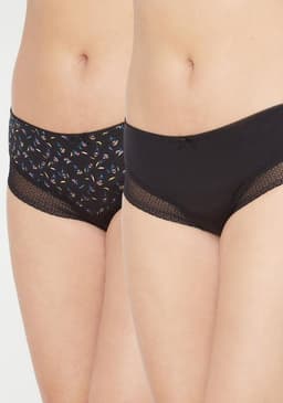 Pack 2X Pantaleta Algodon P2140024W-NEG2 Negro S