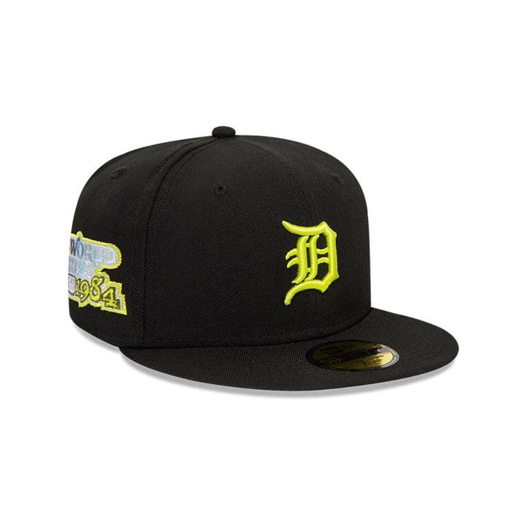 Gorra 59Fifty Detroit Tigers Neon Z Pack Black Negro 7 1/4