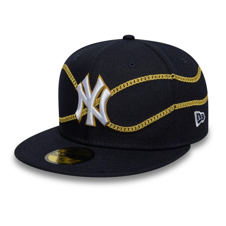 Gorra 59Fifty New York Yankees Chain Wrap Navy Azul 7