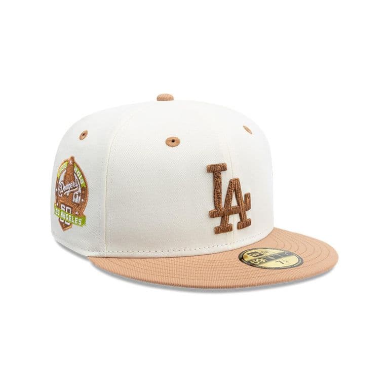 Gorra 59Fifty Los Angeles Dodgers MLB Wooden Blanco Blanco 7 3/8