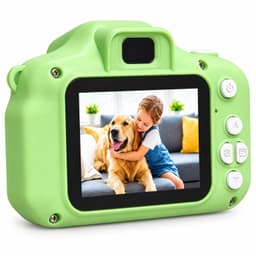 Camara Digital Kinder Pics Kids 3MP/ FHD/ LCD 2" Recargable Verde