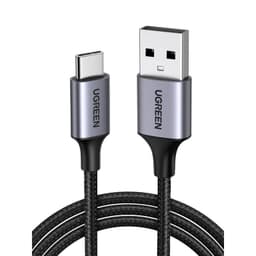 Cable Usb-C A Usb-A 3A 1M Reforzado Negro Us288 Negro