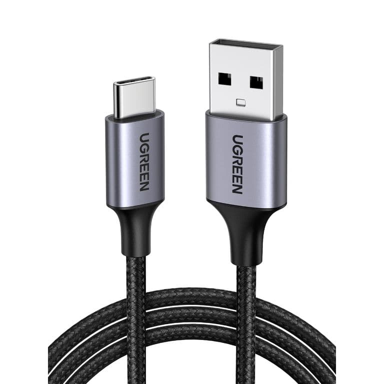 Cable Usb-C A Usb-A 3A 1M Reforzado Negro Us288 Negro