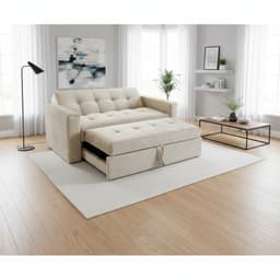 SOFA CAMA NOVUS TRES POSICIONES BEIGE FELPA
