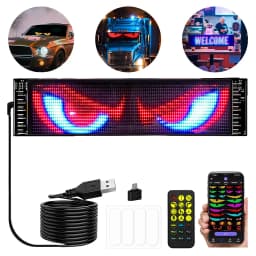 Pantalla LED Flexible Programable para Auto Devil Eye 60x12cm Type C