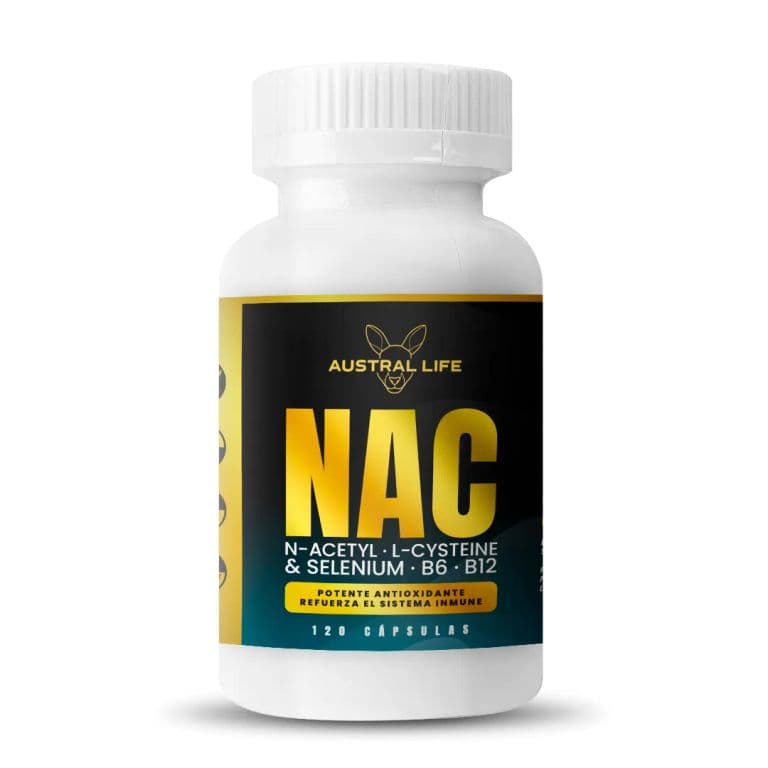 N-Acetil Cisteina (NAC) + Vitamina B - 120 Capsulas - ...