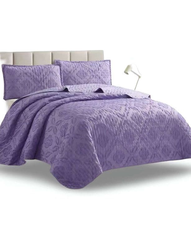 CUBRECAMA QUILT TUFTING DE LUJO SUAVE PLAZA Y MEDIA_.