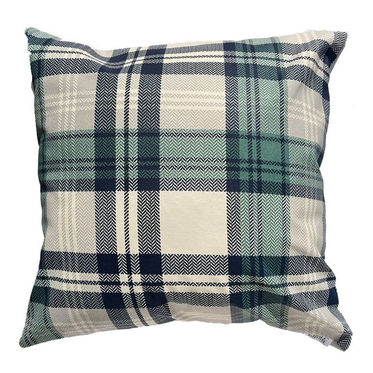 Cojin Decorativo Diseno Escoces Verde 45x45 Relleno