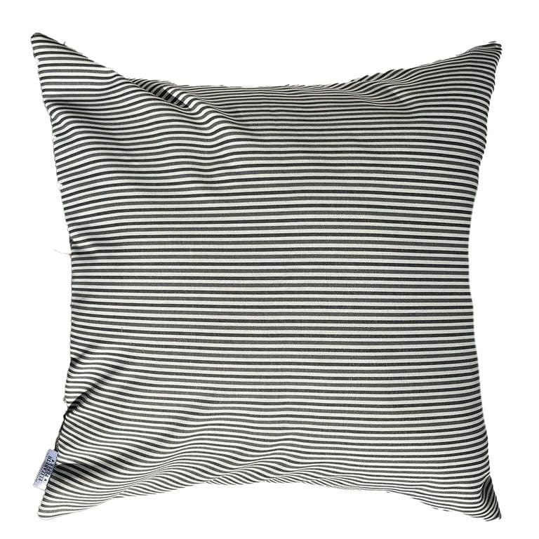 Funda Cojin Decorativo Diseno Rayas Gris 45x45