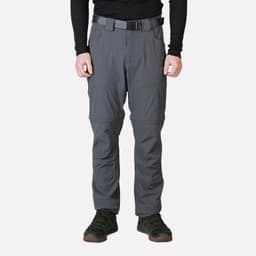 Pantalon De Trekking Desmontable Hombre Travesia Gris 30