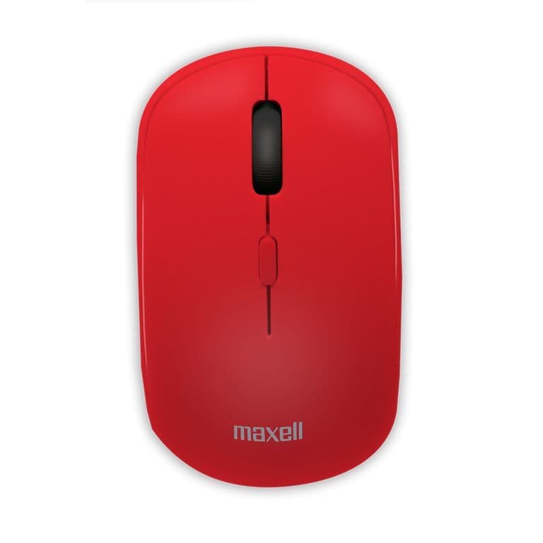 Mouse Inalambrico Ergonomico 1600 DPI MOWL-100 Rojo Rojo