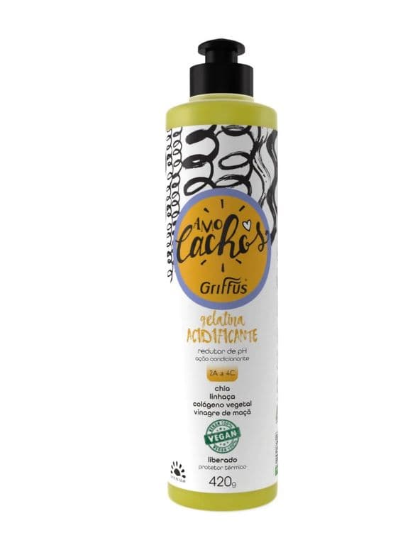 GEL ACIDIFICANTE DE RIZOS AMO CACHOS + PROTECTOR TERMICO 420G