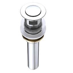 Desague Click Clack Popup 1 Un Cuarto Lavatorio Acero Con Rebalse