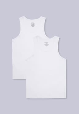 Camiseta Sin Mangas Bipack Blanco S