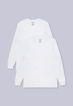 Camiseta Bipack Cuello V Blanco S
