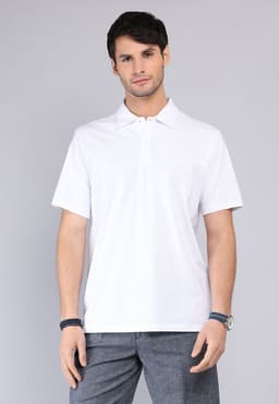 Polera Lisa Jersey Blanco S