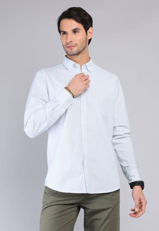 Camisa Oxford Spandex Verde 2XL