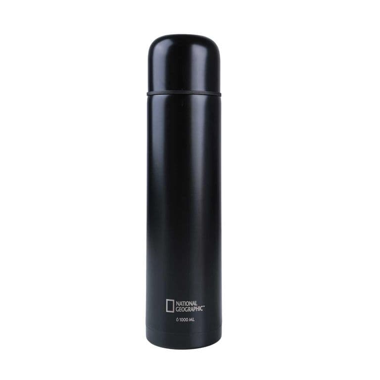 Termo Bala Metalico Negro 1000ml