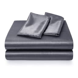 Sabanas Satin Ultra Suaves Juego Completo - Gris - Super King