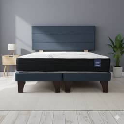Cama Europea 2 Plazas 190 Respaldo Atacama