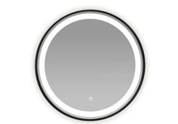 ESPEJO CIRCULAR 60CM 3 LUCES LED BORDE NEGRO